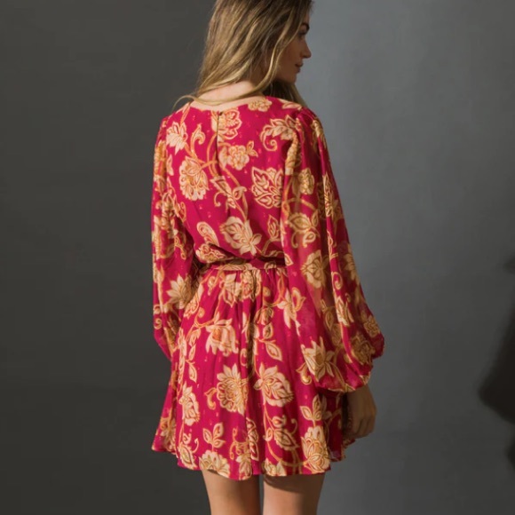 Flying Tomato ONE THAT GOT AWAY WOVEN MINI DRESS - Picture 4 of 4